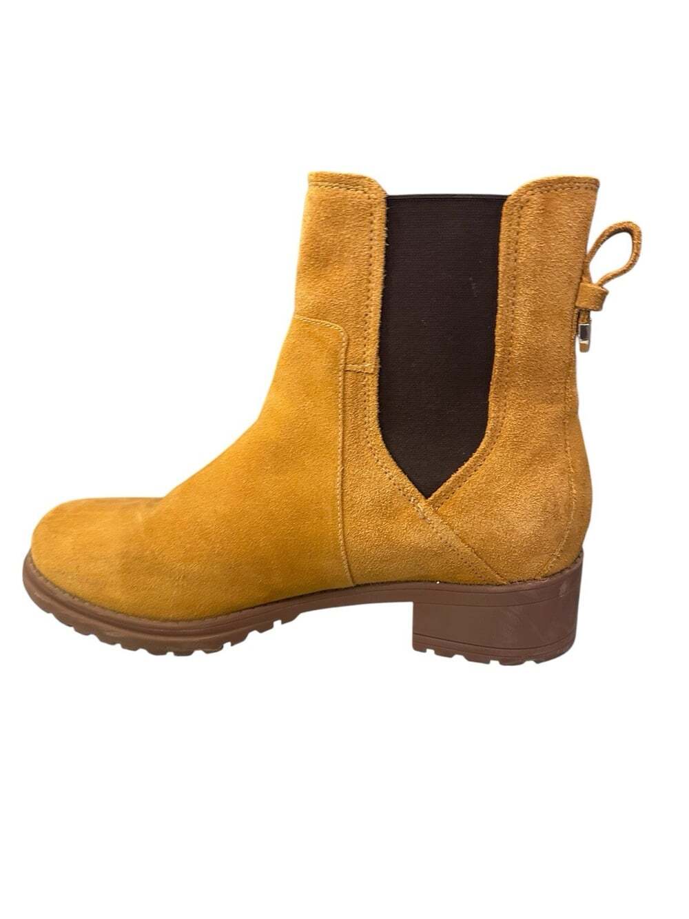 Cole Haan Camea Chelsea Boots Women’s 11B Mustard Suede Leather Lug Sole - Picture 12 of 12